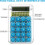 Desktop Calculator Blue 8-Digit LCD Mini Portable 3