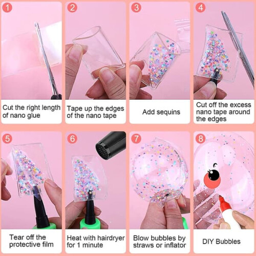 Nano Tape Bubble Kit DIY Balloons Set B 2