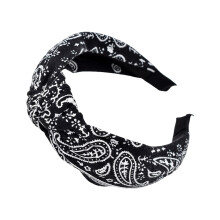 Diadema turbante ancha con nudo, banda elástica para el cabello para mujer (1 unidad)