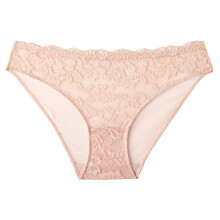 Naadloos bikini ondergoed voor dames, roze kant en patchwork, plus size