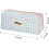 Pink checkered pencil case with bow 1 pack 6