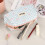 Pink checkered pencil case with bow 1 pack 3