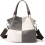 Bolsa transversal feminina de lona com patchwork vintage (1 peça) 1