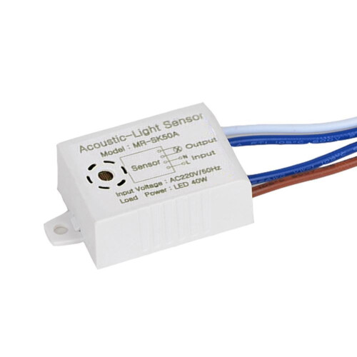 Geluidsgeactiveerde lichtschakelaar met stopcontact Q4C1