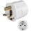 Goobay UK power adapter white type F to type G 2