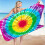 Toalha de praia de microfibra leve e resistente à areia, 76 x 152 cm (30 x 60 polegadas). 1