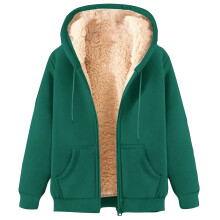 Seaicéad Geimhridh Muinchille Fada le Hoodie Lomra agus Zip Lán d'Fhir