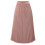 Damen-Midirock aus einfarbigem Stoff mit elastischem Bund, rosa 1
