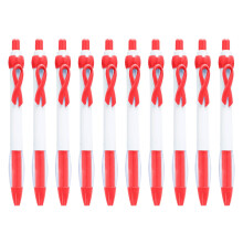 Intrekbare balpennen met kankerlint-design (10 stuks)