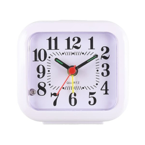 Alarm Clock Silent Operation Luminous Hands Black 2