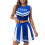 Cheerleading-Wettkampfkleid-Set blau XL 1