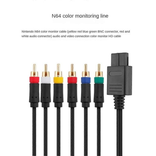 RGB/RGBS composite cable for N64 SFC SNES 1