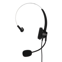 Støjreducerende headset til ét øre 2,5 mm stik