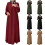 Damenkleid in Übergröße, einfarbig, langärmelig, mit Taschen, rot 1