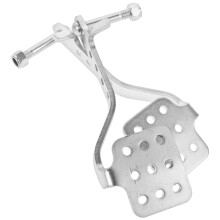 Gasspedaler til gokart i aluminium, sølvfargede, 1 par
