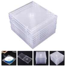 Slanke, transparante acryl dvd-opbergdoos set van 9