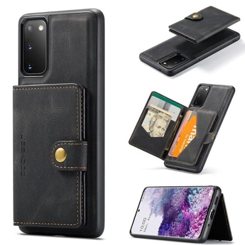 Smooth Red Case with Card Holder for Samsung Galaxy S20 FE 1