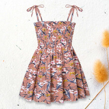 Prinzessinnenkleid für Kleinkinder, ärmellos, aus Baumwolle, lässig