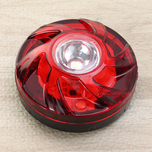 LED-advarselslys rødt magnetisk stroboskoplys