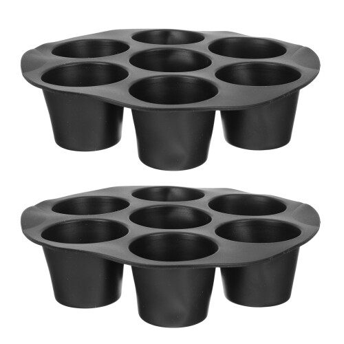 7-Loch-Kuchenform für Heißluftfritteusen, Silikon-Backform, 2 Stück
