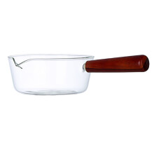 OUNONA small glass saucepan high borosilicate 1 set