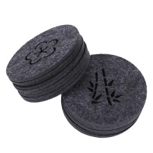 20 rutschfeste Filz-Getränkeuntersetzer für Zuhause und Büro, 8,9 cm (3,5 Zoll)