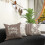 Housses de coussin 45 x 45 cm en lin, lot de 4 2