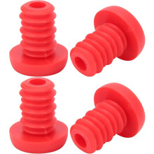 Koncové zátky riadidiel, polyesterová guma, 22,2 mm, červená