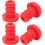 Styreplugger Polyestergummi 22,2 mm Rød 1