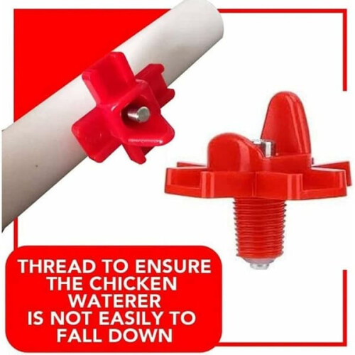 Water Nipples for Chickens Poultry Feeder 10 Pack 3.2 cm 1