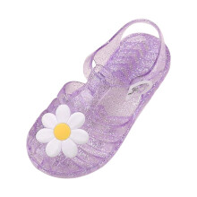 Sandalen voor peutermeisjes in fruitgelei-kleuren met een holle vorm.