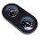 Reptilterrariumtermometer och hygrometer svart 1