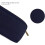 Canvas Pencil Case for Adults Blue Large Capacity 3