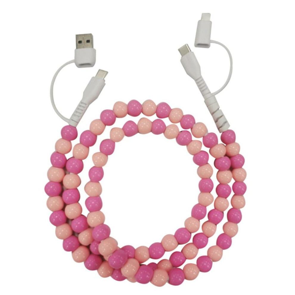 Beaded Charging Cable Usb To Type-C 3.3Ft 66W 9558633474169