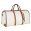PU Leather Travel Duffel Bag Waterproof Large White 5