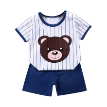 Ensemble d'été imprimé à manches courtes pour tout-petits (3M-6T)
