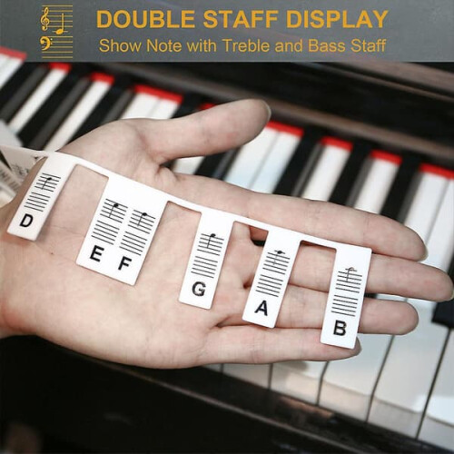 Silicone Piano Key Stickers 88 Keys Removable 1
