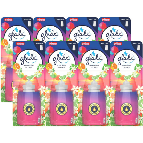 Glade 8 x Glade Sense and Spray Refill 18ml - Mandarin Glow