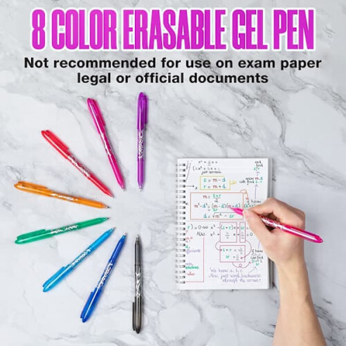 Erase Gel Pen 0.5mm Tip 8 Colors 1