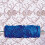 Farbroller Blau DIY Blumenmuster 5 Zoll 1 Stück 6