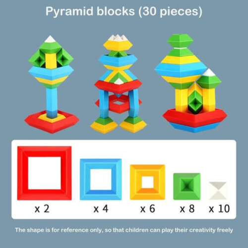 Pyramid Block Set 30 Pieces 2