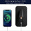 LED wall lamp black with switch USB port and adjustable 2
