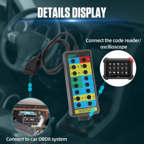 CAN Bus Analyzer Box with LED Light, OBD-II 16-Pin 1