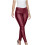 Damen-Kunstlederhose, schmal geschnitten, rot 2