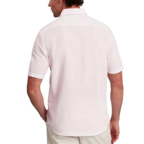 Ted Baker (M, Light Pink) Ted Baker Mens Baker Regular Short-Sleeved Shirt 1