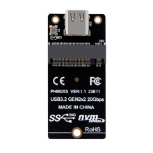 Adapter NVME na USB 3.2 Type-C Adapter M2 NVME SSD ASM2364 USB 3.2 GEN2 X2 20Gbps Wsparcie M2 Nvme SSD 2230/42/60/80