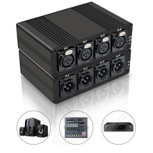 4 Channels XLR Audio Fiber Optical Extender Via SC Fiber Optical to 20Km XLR Balanced Extender Audio EU Plug