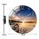 Glass Wall Clock Sunset Blue 12 Inch Silent 2