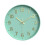 Modern Silent Wall Clock with 3D Numbers 8 Inch Dark Green 2