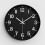 Modern Silent Wall Clock with 3D Numbers 8 Inch Dark Green 4